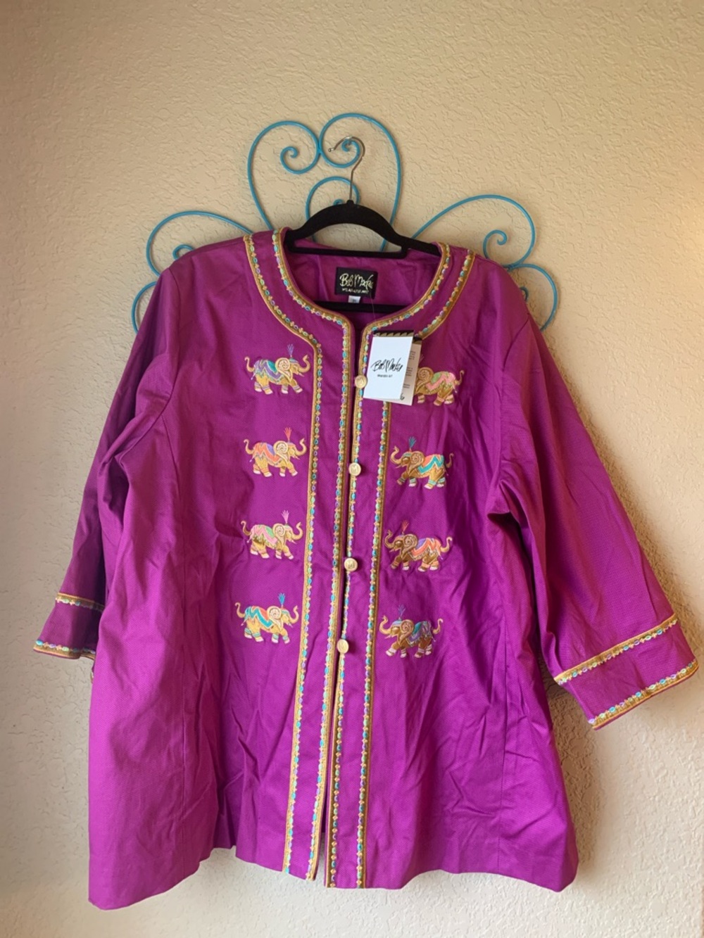Bob Mackie Wearable Art Elephant Coat NWT